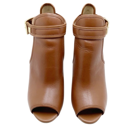 {Michael Kors} Fanning Leather Open-Toe Ankle Boot - Picture 2 of 11